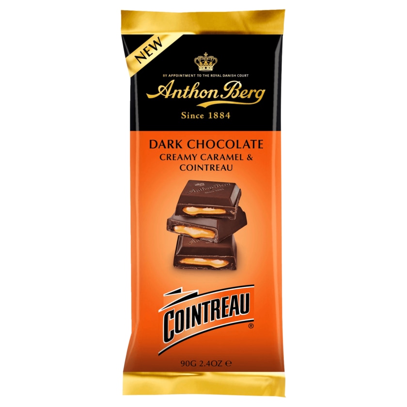 Anthon Berg Dark Chocolate Creamy Caramel & Cointreau 90g